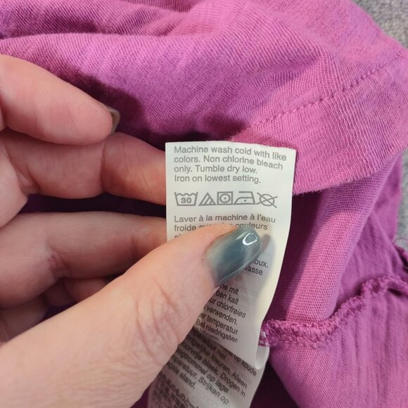 JCrew Women Vintage Cotton T-Shirt S Purple Casual Basic Everyday Closet‎ Staple - Picture 8 of 10